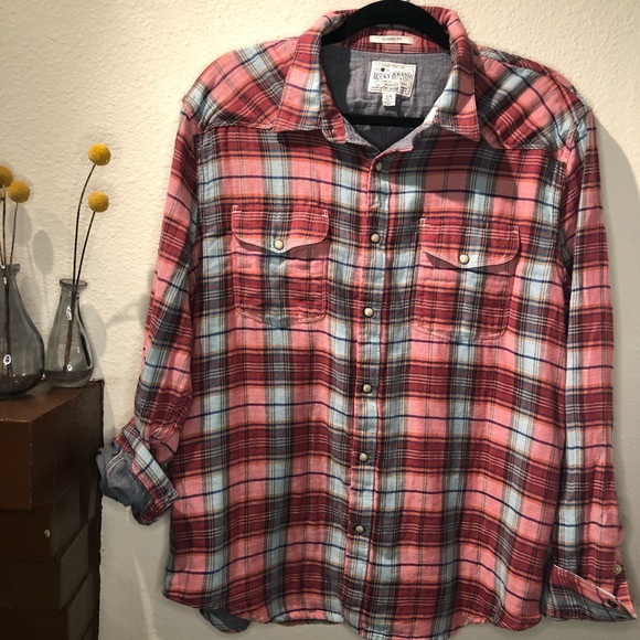 Lucky Brand Tops - Lucky Brand Classic Fit Lined Flannel Size L